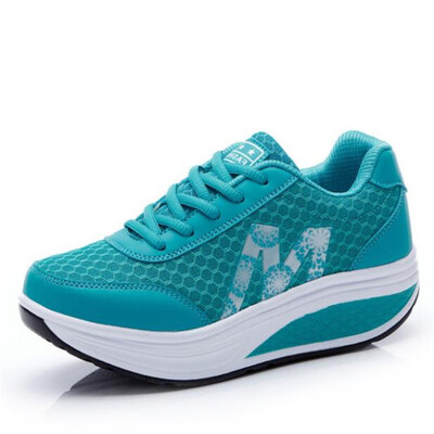

DIWEINI 2019 Platform Wedges Womens Sneakers Spring High Quality Mesh Breathable Increased womens shoes Casual Shoes A1A2