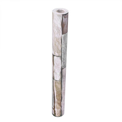 

Greensen Self Adhesive Wall Paper Roll Rustic Kitchen TV Background Stone Sticker Home Living Room Decor