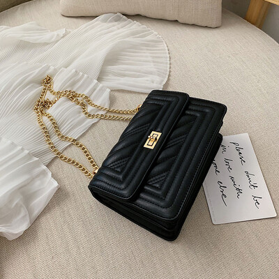 

New French small bag female 2019 new Korean version of the texture of the wild wild chain fashion Messenger small square bag