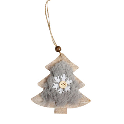 

Gobestart Snowflake Wood Embellishments Rustic Christmas Tree Hanging Ornament Decor