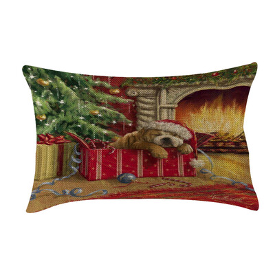 

〖Follure〗Christmas Sofa Bed Home Decoration Festival Pillow Case Cushion Cover20x12inch