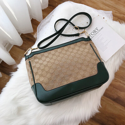 

Qiao Bani 2019 new European&American style fashion network red super fire street beat color old flower single shoulder diagonal trend handbags