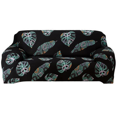 

Big Leaf Print Tight Wrap Slipcovers All-Inclusive Elastic Thin Sofa Cover