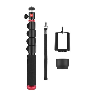 

KINGJOY Multifunctional Aluminium Alloy Selfie Stick with Adjustable Phone Clip Mini Ballhead Camera Camcorder Monopod Unipod Po