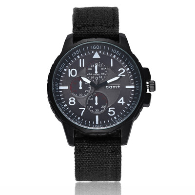

Sports watch mens three-eye ribbon quartz watch