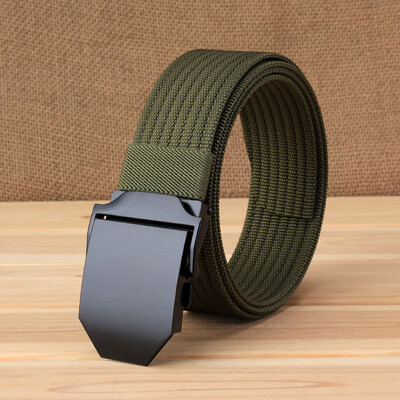 

Fashion Unisex Nylon belt trend Men weaving Nylon Automatic buckle belt high quality Men&Women casual belt