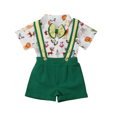 

Toddler Kids Baby Boys Tops T-shirt Shorts Pants Gentleman Formal Suit Clothes