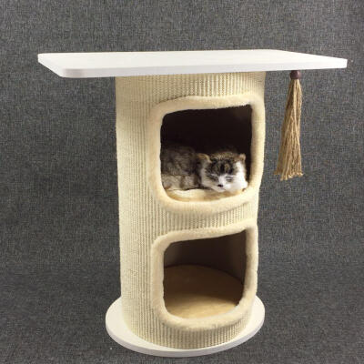 

Ktaxon Cat Tree Climbing Tower Condo Scratching Post Pet Kitty Play Wooden Barrel