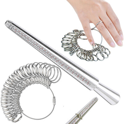 

〖Follure〗Ring Size Stick Mandrel Finger Gauge Ring Sizer Set Measuring Sizes Jewelry Tool UK