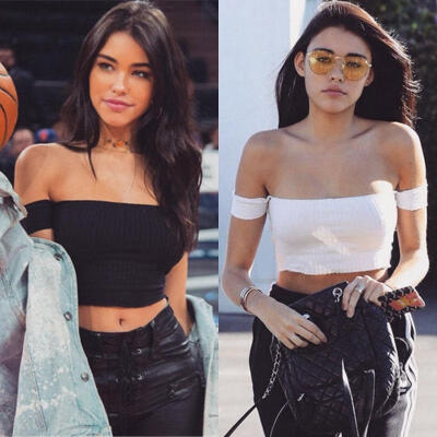 

Fashion Women Sexy Off Shoulder Bustier Casual Slim T-shirt Tank Tops Blouse Crop Tops