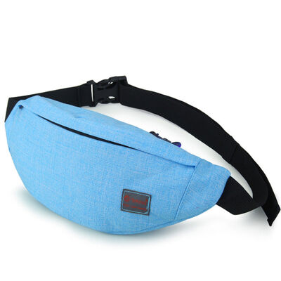 

2018 New Style Fashion Womens Mens Waist Bag Fanny Pack Nylon Bag Belt Purse Solid Pouch Waist Packs