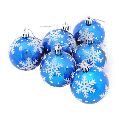 

〖Follure〗6Pcs Christmas Balls Baubles Party Xmas Tree Decorations Hanging Ornament Decor
