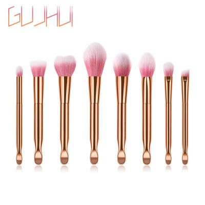 

Toponeto 7 Pcs Ear Spoons Rose Gold Powder White Cosmetic Brush Sleeve Brush