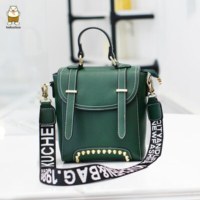 

Clearance womens backpack women 2019 new spring small backpack Korean version of Joker Messenger bag rivet X