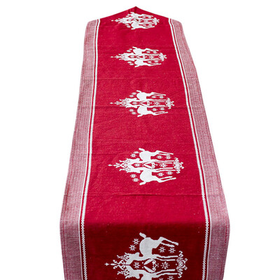 

〖Follure〗35x175cm Christmas Linen Letter Printed Table Flag Tablecloths Party Decoration