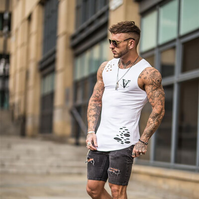 

Toponeto Spring&Summer Mens Leisure Printed Sleeveless O-neck vest Tops