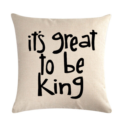 

English Letter Blessing Series Love You More I Need More Sleep Keep Calm Linen Cotton Cushion Cover Home Sofa Decor Pillowcase
