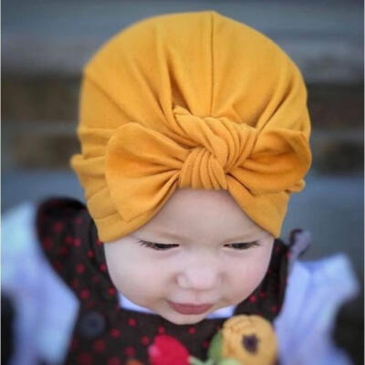 

Newborn Elastic Stretch Head Wrap Infant Turban Toddler Baby Girl Knot Headbands