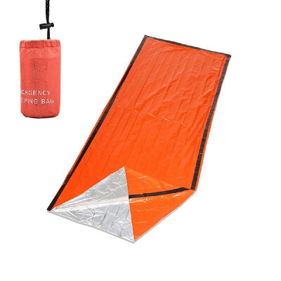 

Portable Thermal Emergency Sleeping Bag with Compression Storage Sack for Camping Exploring