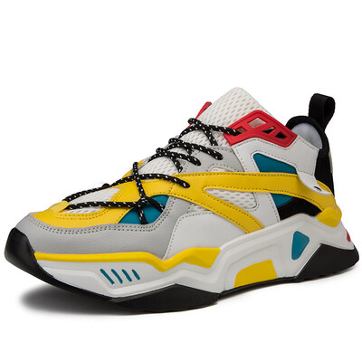 

Mens shoes autumn 2019 new mens sports&leisure thick-soled old shoes Korean version of the tide students ins running shoes