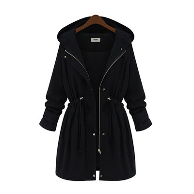 

Women Long Sleeve Trench Jacket Casual Office Coat Jacket OL Slim Outwear