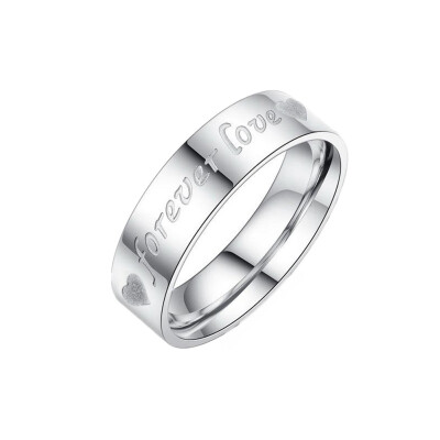 

Hot 1 PC Fashion Jewelry Stainless Steel Couple Rings Forever Love Ring for Lovers Gifts