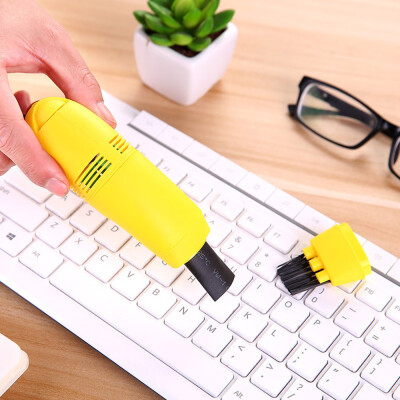 

JPGIF Mini Computer Vacuum USB Keyboard Cleaner PC Laptop Brush Dust Cleaning Kit