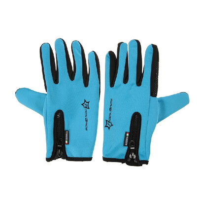 

​ROCKBROS Unisex Windproof Cycling Silicone Gel Gloves Full Finger Gloves Thermal Gloves Touch Screen Gloves Racing Riding Motorcy
