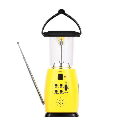 

MAYSAK Solar Camping Lantern Hand Crank FM Radio LED Lights Multi-Functional 4-Way Powered&Emergency Cell Phone Charger