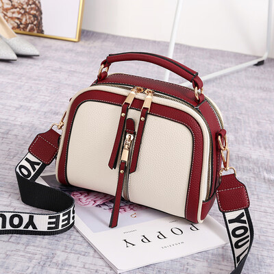 

Two shoulder straps Summer handbags handbag shoulder bag fashion lychee pattern wide shoulder diagonal small square bag