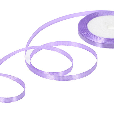 

25 YardsRoll 6mm Width Silk Satin Ribbon DIY Handmade Materials for Home Wedding Party Decorations Invitation Card Gift Wrapping