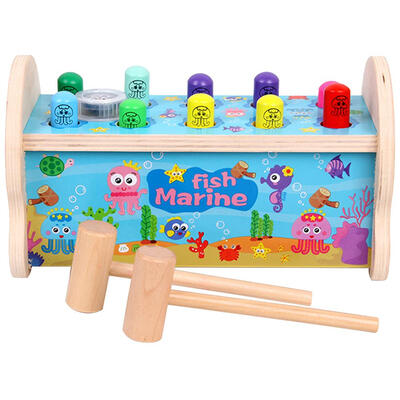 

Wooden Children Parent-child Interaction Ocean Whack-a-mole Puzzle Toys
