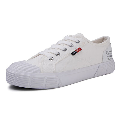 

2019 trendy shoes in autumn the new small white canvas shoes womens shoes Korean version of student cloth shoes flat soled ca