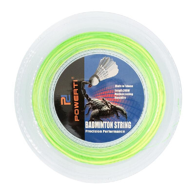 

600FT 07mm Bicolor Badminton String Colorful Bright Indoor Outdoor Badminton Training Racket String Resilient Replacement Badmint