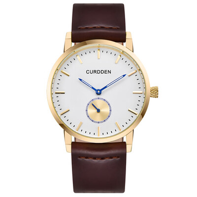 

Gobestart Fashion Mens Leather Band Analog Quartz Round Wrist Watch Mens Business Watch