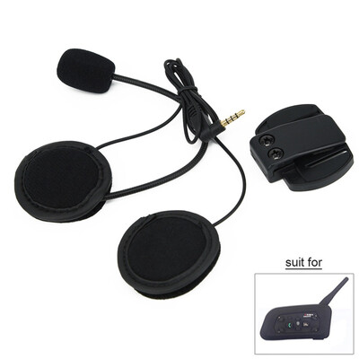 

Motorcycle helmet interphone headsetsWired Headset MicSpeakerClip mount for V4 V6 Motorcycle Bluetooth Helmet