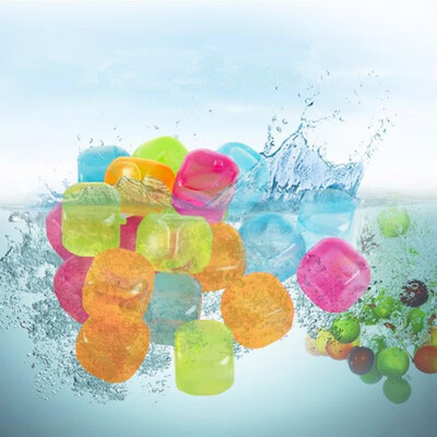 

20pcs Reusable Multicolour Ice Cube Physical Cooling Tools Shaped Ice Cubes Plastic Party Tool Ice Cream Tools