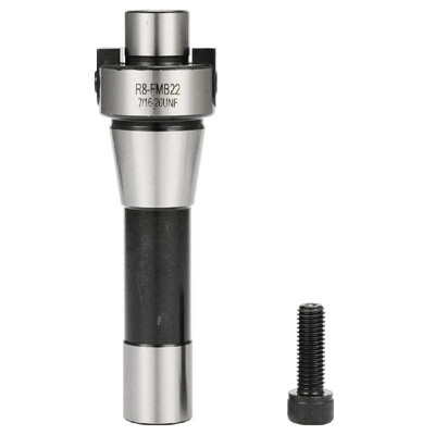 

Morse Taper Drawbar Thread Mill Cutter Arbor Steel High Hardness Strength Milling Holder R8 FMB22