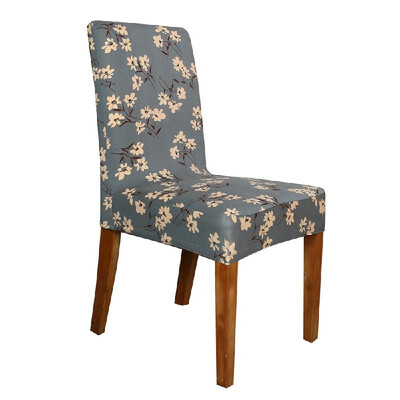 

Printed Chair Cover Soft Milk Silk Home Seat Protector Stretch Anti Dust