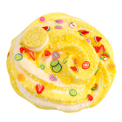 

〖Follure〗Fluffy Biscuits Fruit Fluffy Slime Scented Stress Relief Sludge Toy Kids Adults