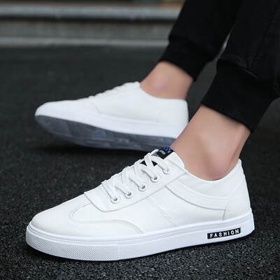 

Black canvas shoes mens new summer breathable thin Korean version of casual cloth shoes hundred board shoes mens shoes