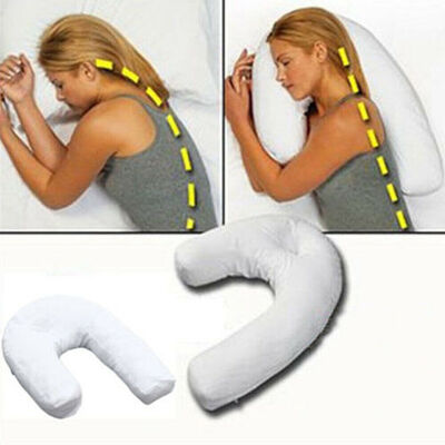 

U-shape Side Sleeper Pro Neck & Back Pillow Holds Your Neck Spine During Sleep