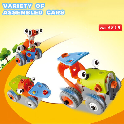

YIWULAChildren DIY Assembled Puzzle Screw Building Blocks Truck Educational Toys Gift