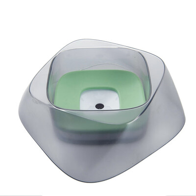 

Pet Watering Supplies Dog Bowl with Floating Disk Spill Proof Water Bowl Overflow Bowl for Dogs&Cats