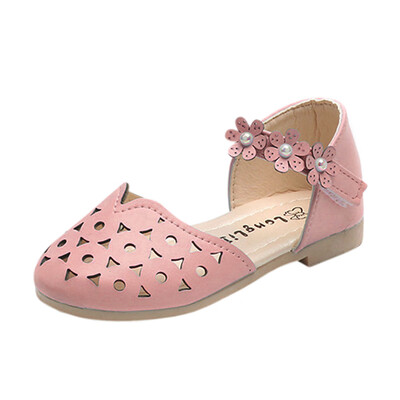 

Baby Fashion Sneaker Child Girls Casual Sandals Floral Leather Pricness Shoes