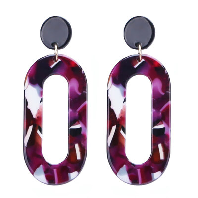 

EK838 European Long Leopard Acrylic Earring Drop Earrings for Women Fashion Jewelry Geometric Statement Earring Female Brincos