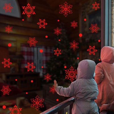 

Tailored Snowflake Decor Christmas Wall Sticker Home DIY Decals For Door And Window