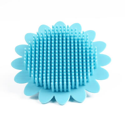 

Baby Bath Brushes Sunflower-shaped Wash Pad Silicone Shower Cleaning Care