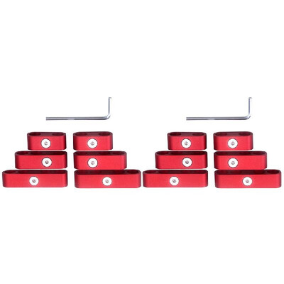 

12 PCS SBC 350 Spark Plug Wire Separators Dividers Looms CNC Premium Quality Aluminum Alloy Suits 7mm 8mm 95mm