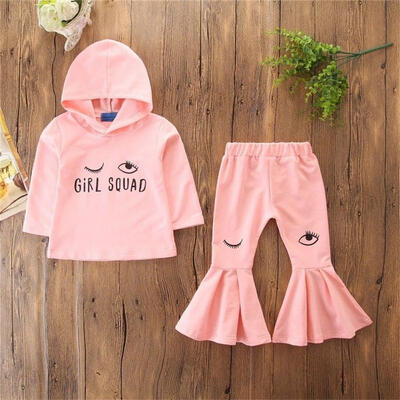 

Flared Pants Outfits Kid Baby Girl Top Hoodies Tops Loose Leggings Clothes
